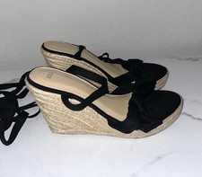 Schwarz Beige Keilabsatz High