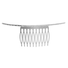 Retro blank metal hair comb - retro,
