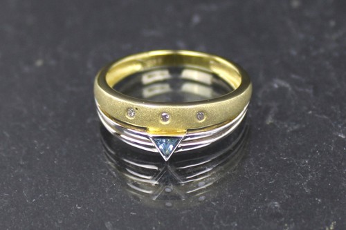 Blautopas diamant goldring - blautopas-diamant-goldring, im