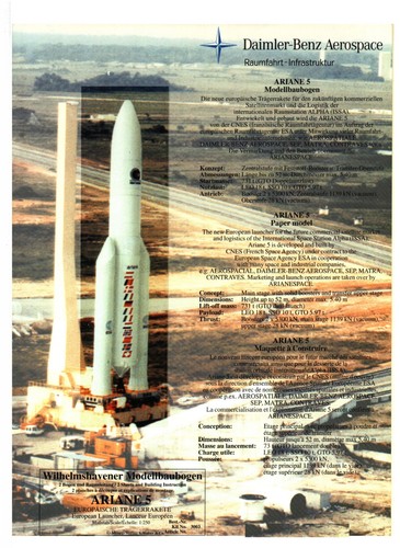 Möwe modell ariane - möwe-modell, esa