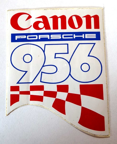 Werbe aufkleber canon porsche - canon,