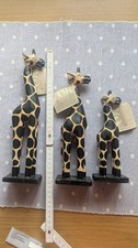 Giraffen Holz Deko, 3er Set