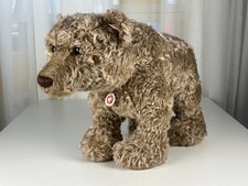 Riesiger 55 cm Steiff Original 2010 Grizzlybär Goldknopf & White Label 435/1000