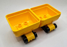 LEGO Duplo Eisenbahn Baustelle 2 x  Kipplore für Anhänger aus  10875 10874 NEU