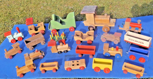 Alte antike eisenbahnlok - antike,