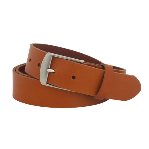 Gürtel leder cognac 5cm - leder,