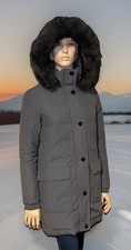 dicke lange Daunenjacke Parka