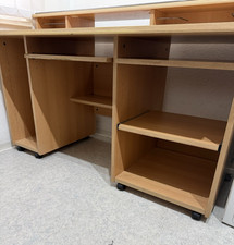 Computertisch Holz hellbraun