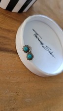 Thomas Sabo Ohrstecker silber mit imitiertem Türkis, in Originalverpackung