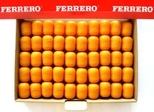 50 leere Ü-Ei Kapseln orange Tombola Hochzeit Gewinnspiele Adventskalender