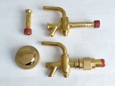 Zapfhahn MESSING Anschlaghahn Holzfass Hahn Lüftung Bierfasslüfter  -Auswahl-