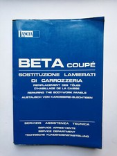  Lancia Beta Coupe Karosserie Bodywork  Werkstatthandbuch Reparaturanleitung 