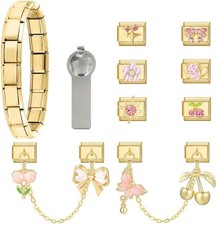Edelstahl Charm-Armband Set