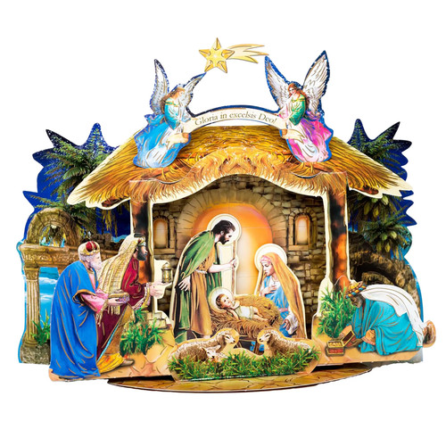 Eine weihnachtskrippe aus - eine,