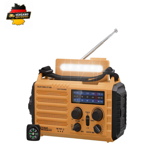Solar radio mit kurbel dynamo - solar,