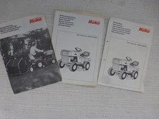 Bedienungsanleitung Hako Rasentraktor 800 EH und 1000 EH Vintage 70 Jahre