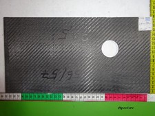 3,9 mm min 21 x 17 cmB624Oberfläche geschliffen  CFK Carbon Kohlefaser Platte