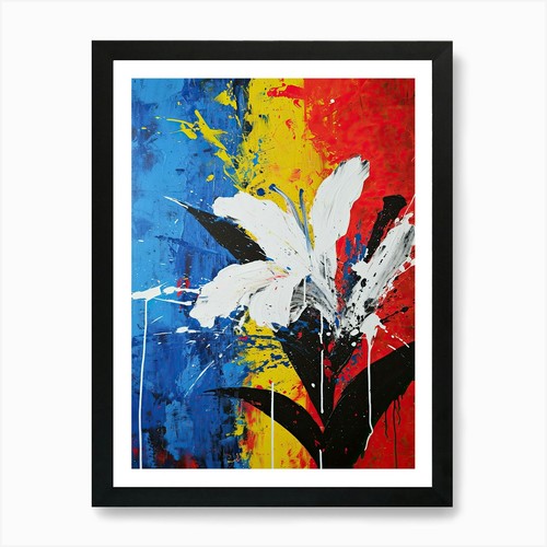 Abstrakte blume pop art - blume,,