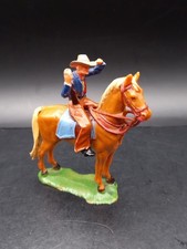 ELASTOLIN 4cm COWBOY auf PFERD