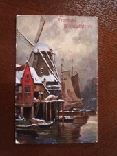 Alte Glückwunschkarte - Frohe