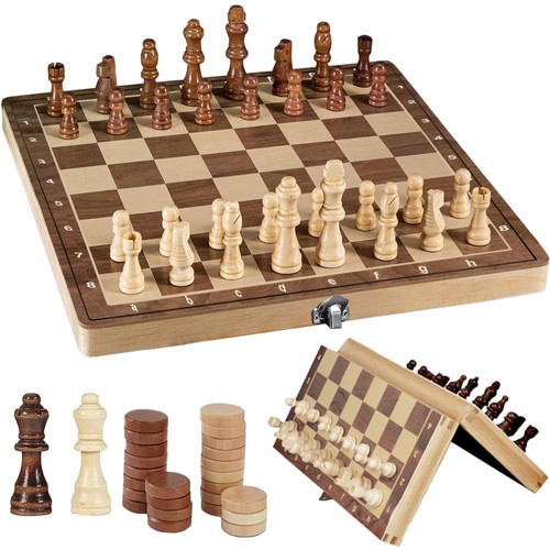 Schachspiel holz 29cm - schachspiel,
