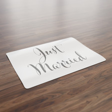 Autotür Magnetfolie Just Married für Hochzeit ablösbar im 2er Set 30x20cm