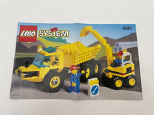LEGO ® Bauanleitung System 6581 Baustellenfahrzeuge Instruction ungelocht 215