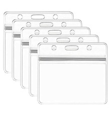 5 Ausweishüllen Kartenhalter horizontal ZIP Schutzhüllen Kartenhülle wasserdicht