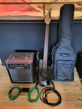 Yamaha E-Bass RBX250F, HIWAT B20 Verstärker, Tasche, Stimmgerät & Kabel Set