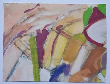 Gemälde Aquarell Tusche Abstrakt Landschaft Gerda Henning Nachlass