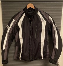 Akuma Venedig Lady Motorradjacke Damenjacke Schwarz/Grau/Weiß - Größe M