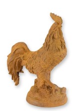 Eine rostige Gusseisenfigur
