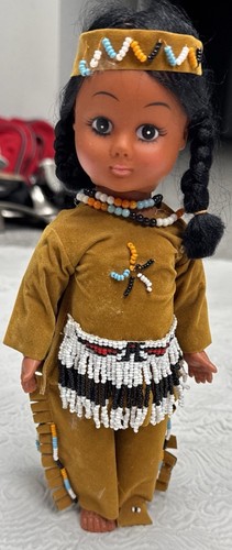 Vintage carlson puppe indianer - vintage,