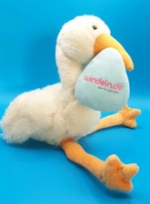 Werbefigur von Teddy Hermann für Windeln.de Storch Klapperstorch Sammler Rar 