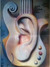 JAZZ  FESTIVAL  FRANKFURT  1990 - KIESER - orig. Concert Poster - DIN A0 xx