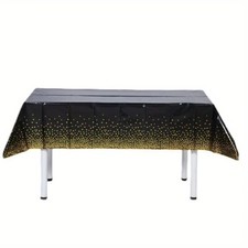 Tischdecke schwarz mit