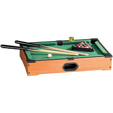 Playtastic Billiard: Mini Billardtisch mit 2 Queues & 16 Kugeln (Mini Billard)