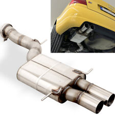 FOX Sportauspuff Endschalldämpfer 90mm Audi S4 B5 2.7l 2x80mm seitlich versetzt