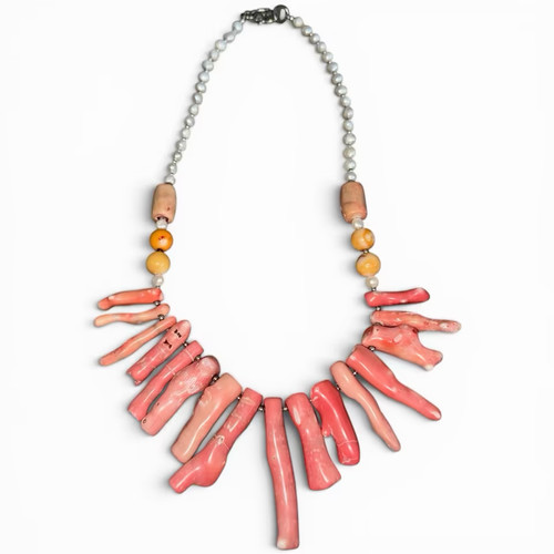 Antikes collier lachs - collier,