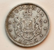 1 Leu 1924 Rumänien Ferdinand