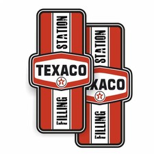 2x TEXACO Aufkleber 30x16cm