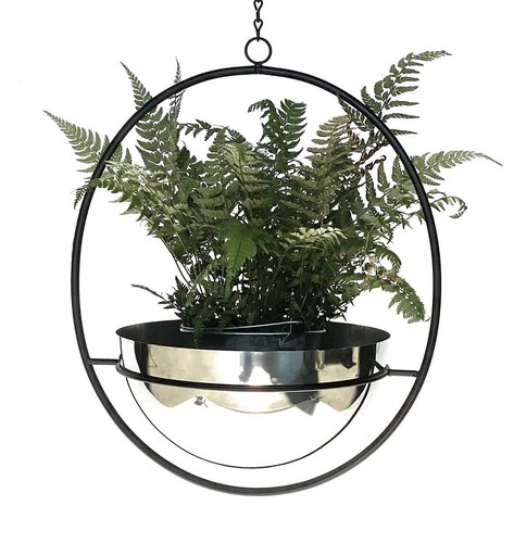 Blumenampel innen metall wand - blumenampel,