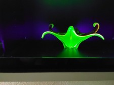 Rote Uranglasschale  Murano