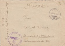 SS Feldpostbrief 1942 Finnland