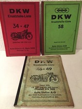 DKW Ersatzteil-Listen 34-47 SB