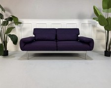 Rolf Benz Plura Stoff Aubergine Sofa Couch Relaxfunktion Ausstellungsstück
