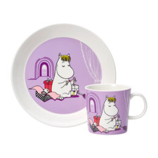 Mumin Arabia Kindergeschirr Set Snorkmaiden Snorkfräulein Lila Moomin Geschirr
