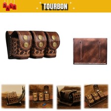 Tourbon Leder Revolver Speedader Case .22 .38 Drei Speed Loader Beutel Holster