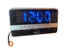1990er ELTA Uhrenradio Alarm digitaler Wecker voll funktionsfähig LED 8W