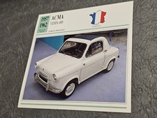 ACMA VESPA 400  - Geschichte & Technische Daten -  Karte (1)